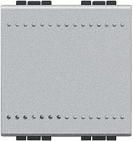 Выключатель без рамки Legrand BTicino LivingLight 2мод. 1-кл. алюминий  картинка